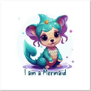 I am a Mermaid too Posters and Art